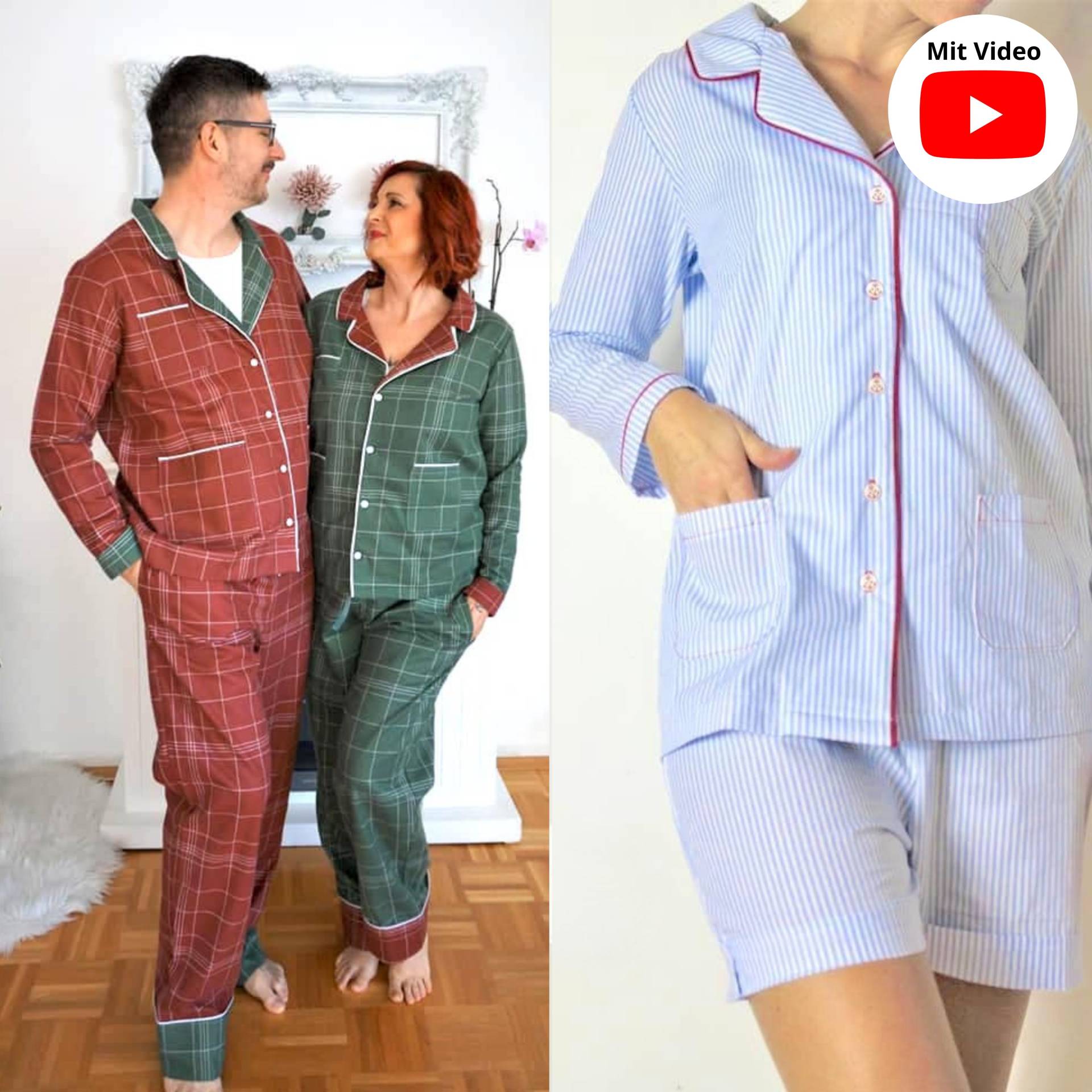 E-Book Nähfrosch Pyjama Tidur Erwachsene Unisex von Stoffe Hemmers