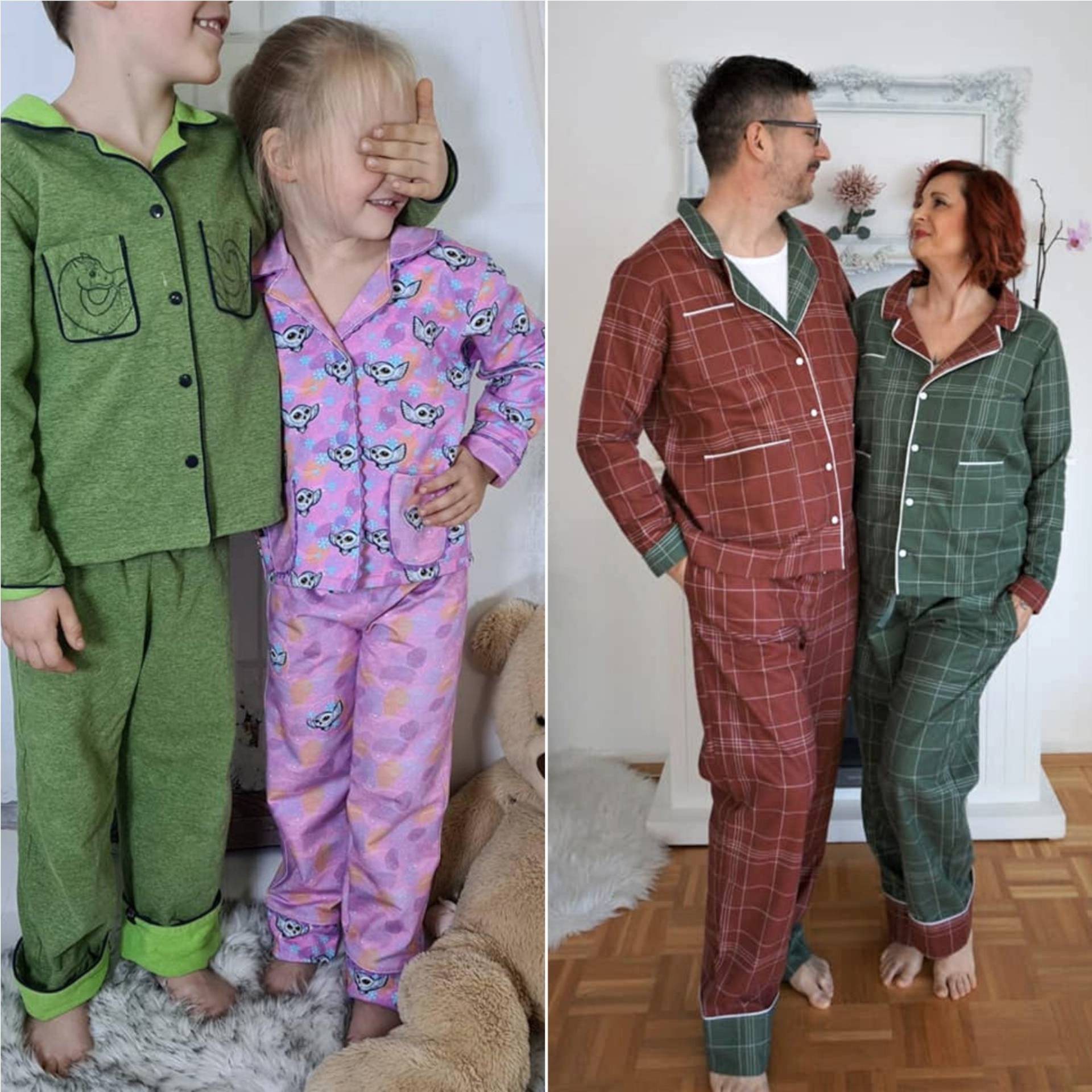 E-Book Nähfrosch Pyjama Tidur Family Bundle von Stoffe Hemmers