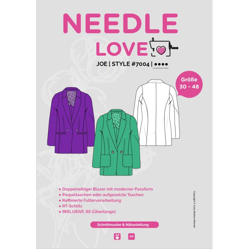 E-Book Needle Love Blazer JOEblazer von Stoffe Hemmers