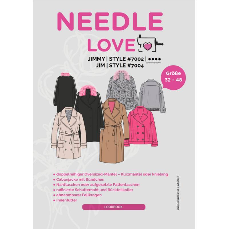 E-Book Needle Love Mantel JIM/JIMMYcoat von Stoffe Hemmers