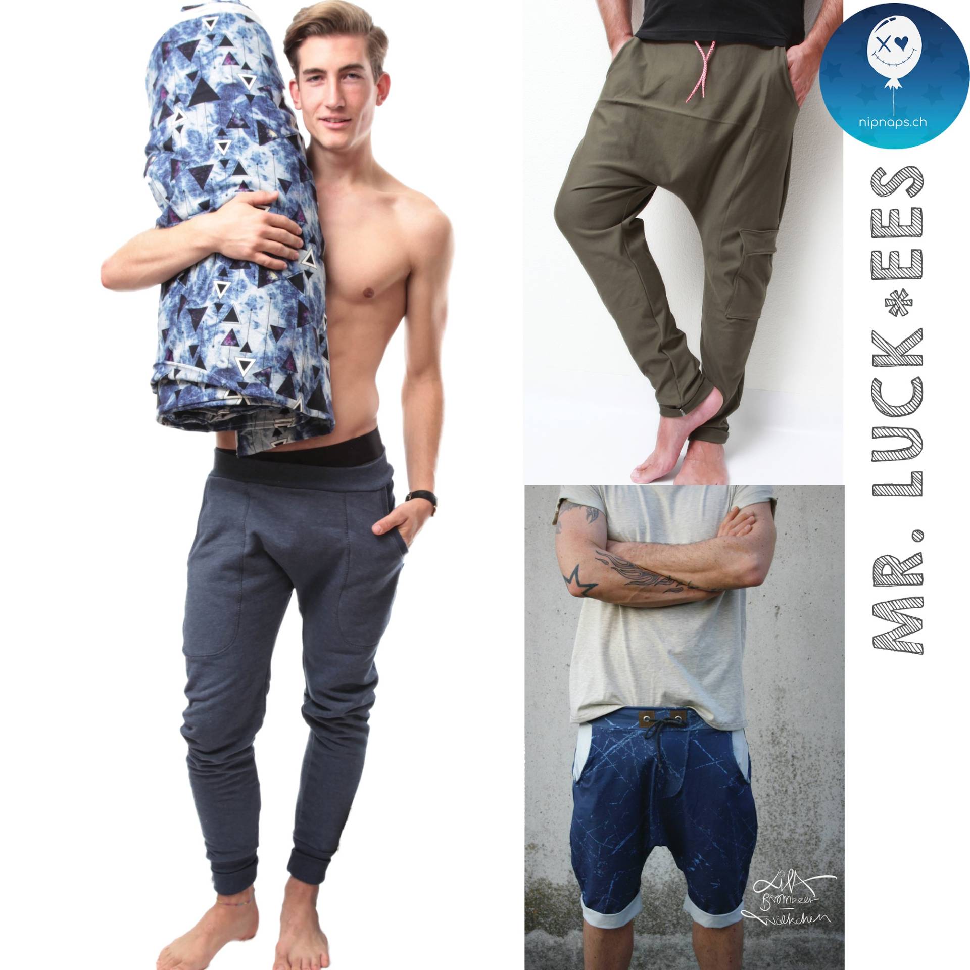 E-Book NipNaps Herrenhose Mr. Luck_ees E-Book NipNaps Herrenhose Mr. Luck_ees von Stoffe Hemmers