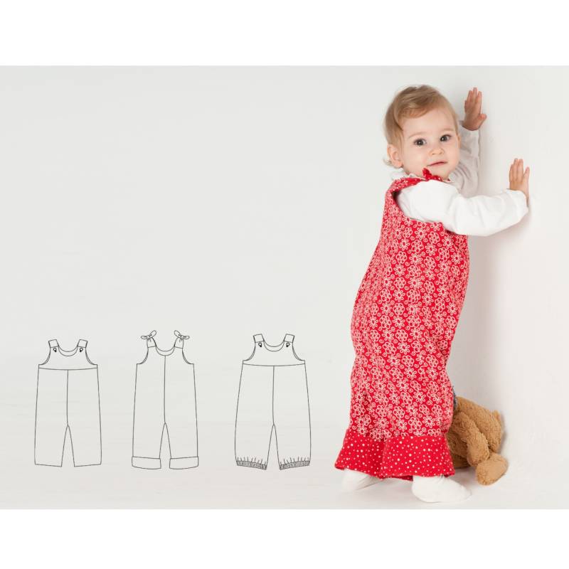 E-Book Patternforkids Lilli, Bo und Bobby Baby Latzhose von Stoffe Hemmers