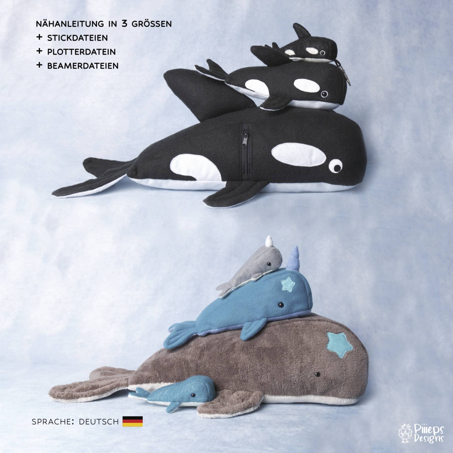 E-Book Piiieps Designs Kuschelwal Rodgi von Stoffe Hemmers