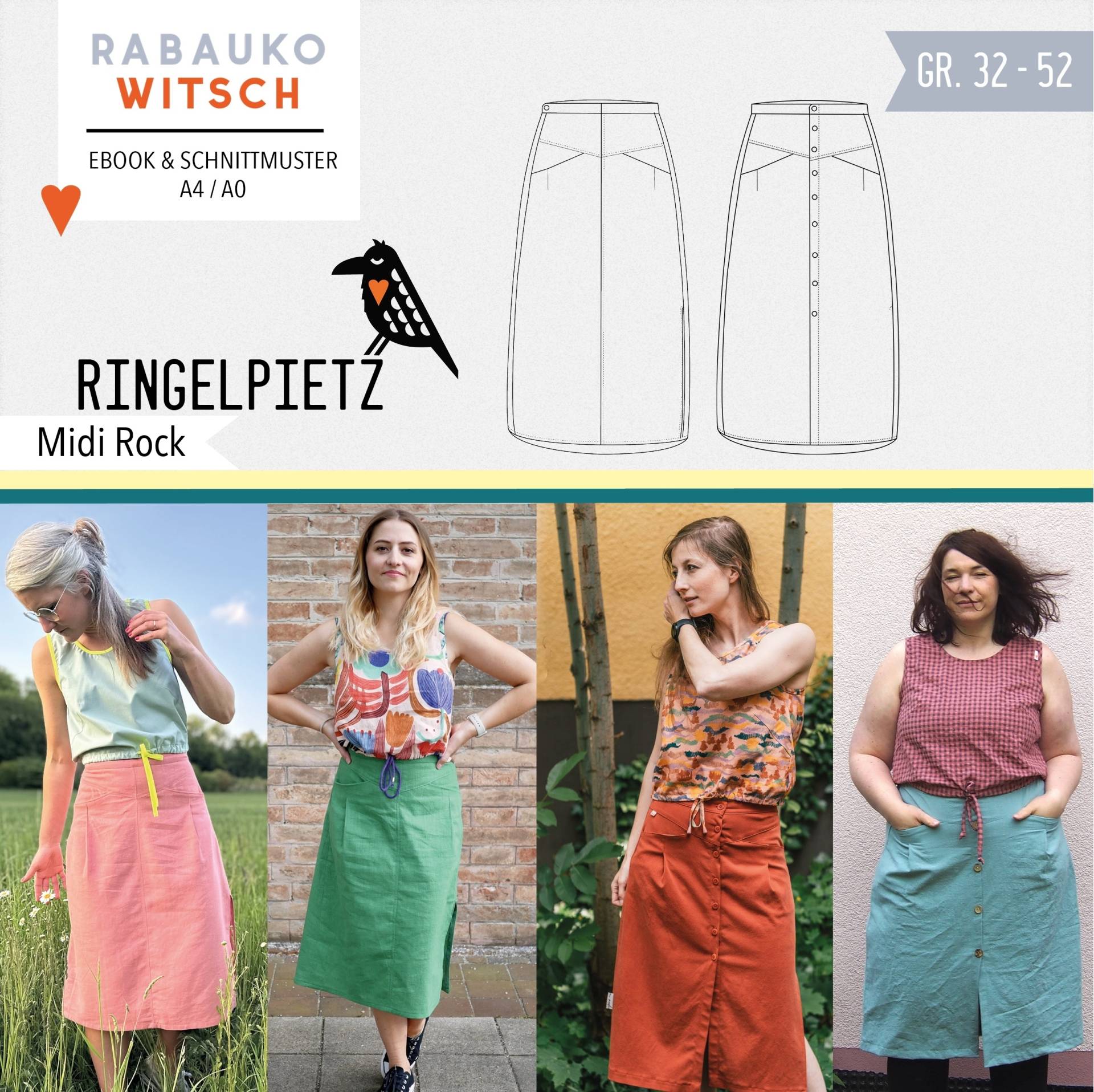 E-Book Rabaukowitsch Damenrock Ringelpietz von Stoffe Hemmers