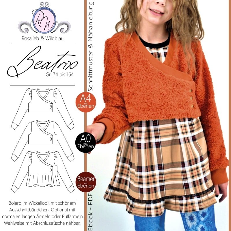 E-Book Rosalieb & Wildblau Bolero Beatrix Kids von Stoffe Hemmers