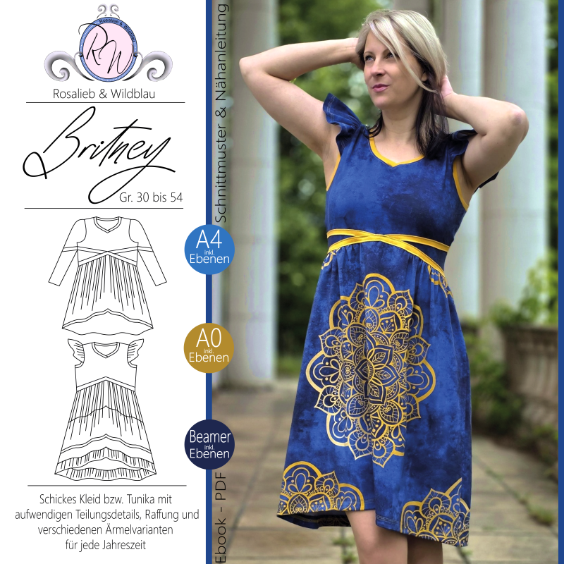 E-Book Rosalieb & Wildblau Britney Damen Kleid/Tunika von Stoffe Hemmers