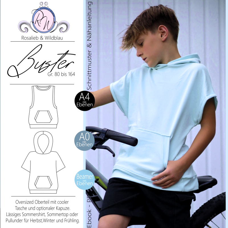 E-Book Rosalieb & Wildblau Buster Shirt/Top/Pullunder Kids von Stoffe Hemmers