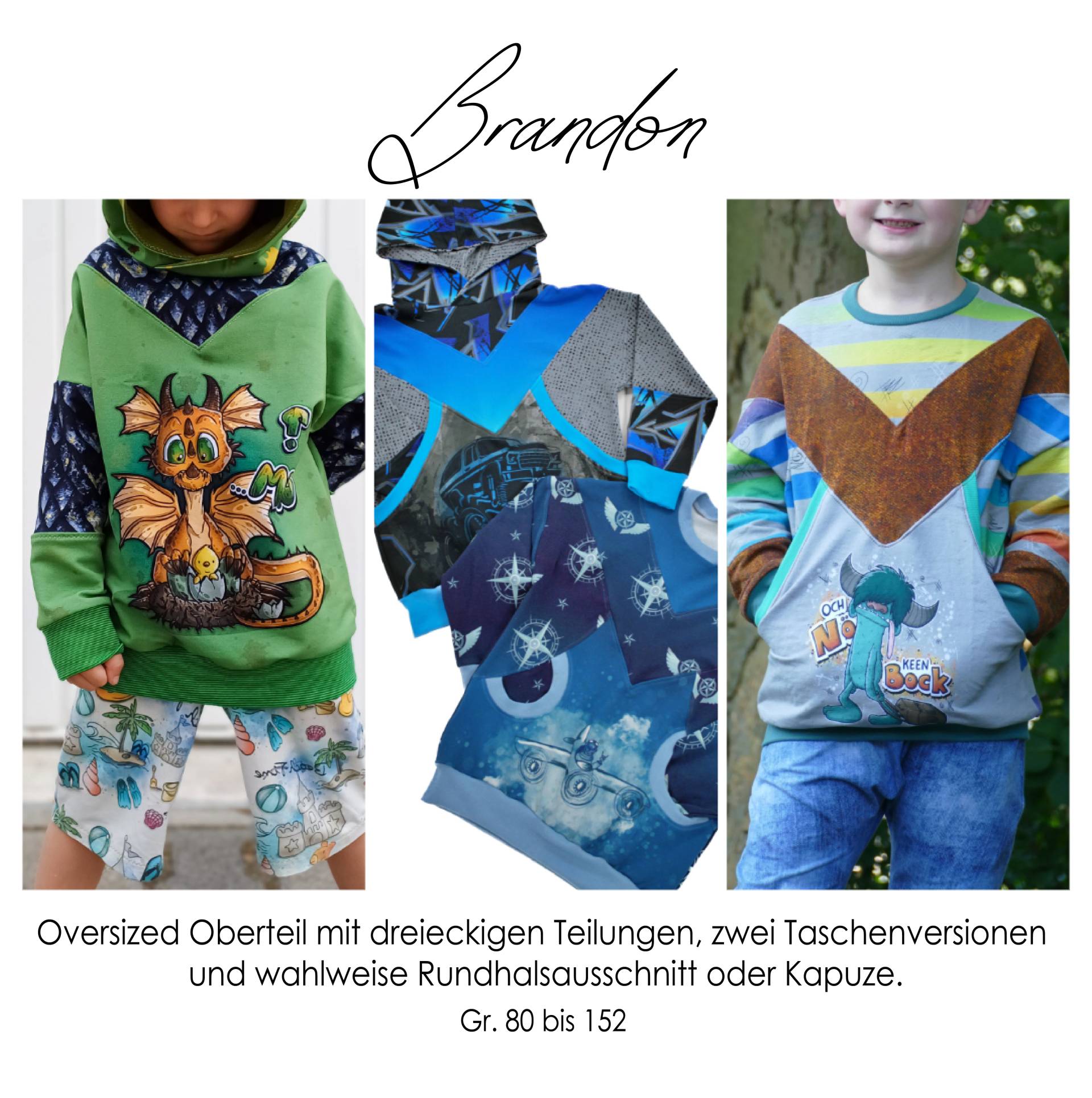 E-Book Rosalieb & Wildblau Pulli/Hoodie Brandon Kids von Stoffe Hemmers