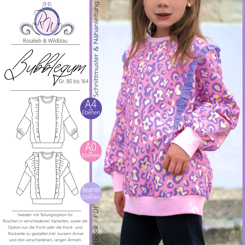 E-Book Rosalieb & Wildblau Sweater Bubblegum Kids E-Book Rosalieb & Wildblau Sweater Bubblegum Kids von Stoffe Hemmers