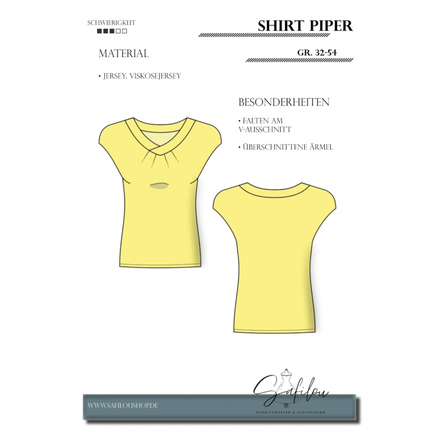 E-Book Safilou Shirt Piper von Stoffe Hemmers