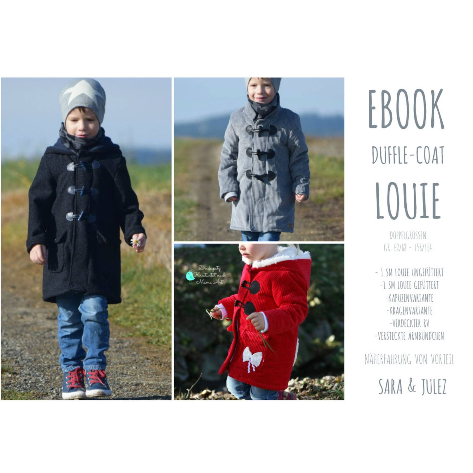 E-Book Sara & Julez Duffle-Coat Louie von Stoffe Hemmers