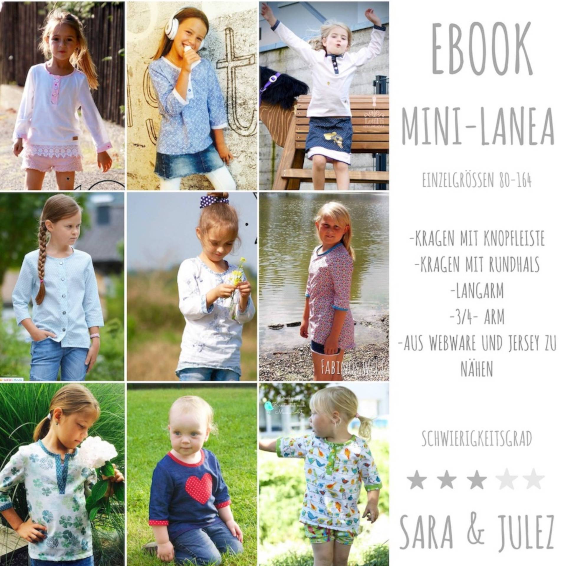 E-Book Sara & Julez Mini Lanea von Stoffe Hemmers
