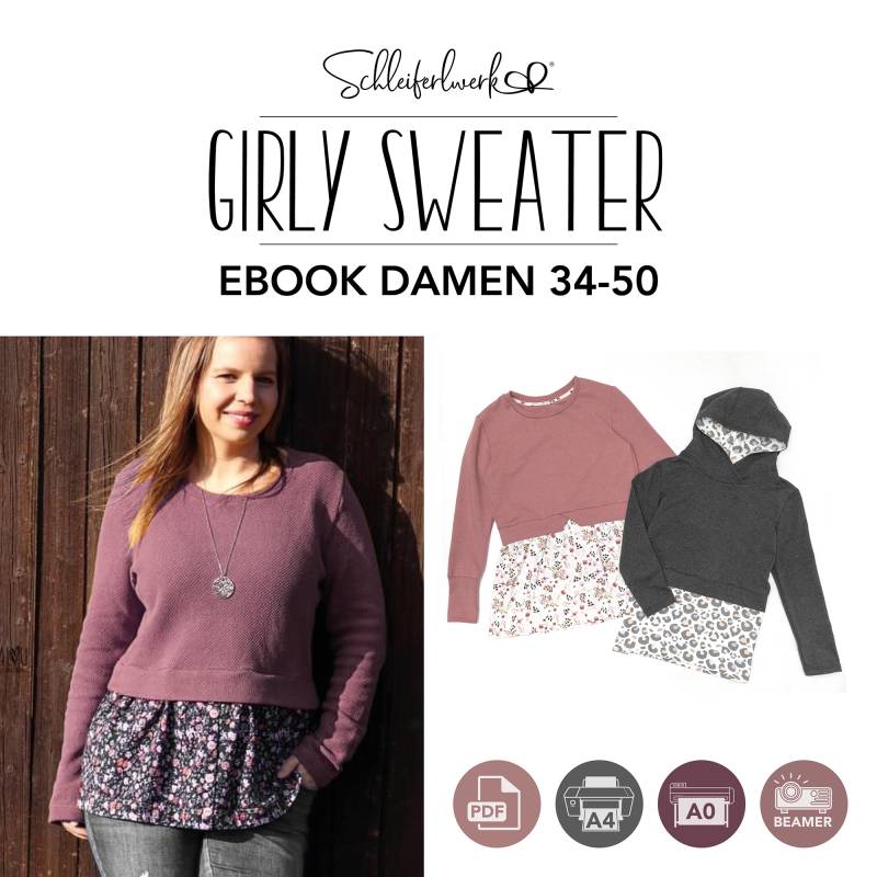 E-Book Schleiferlwerk Shirt Damen Girly Sweater Klassisch E-Book Schleiferlwerk Shirt Damen Girly Sweater Klassisch von Stoffe Hemmers