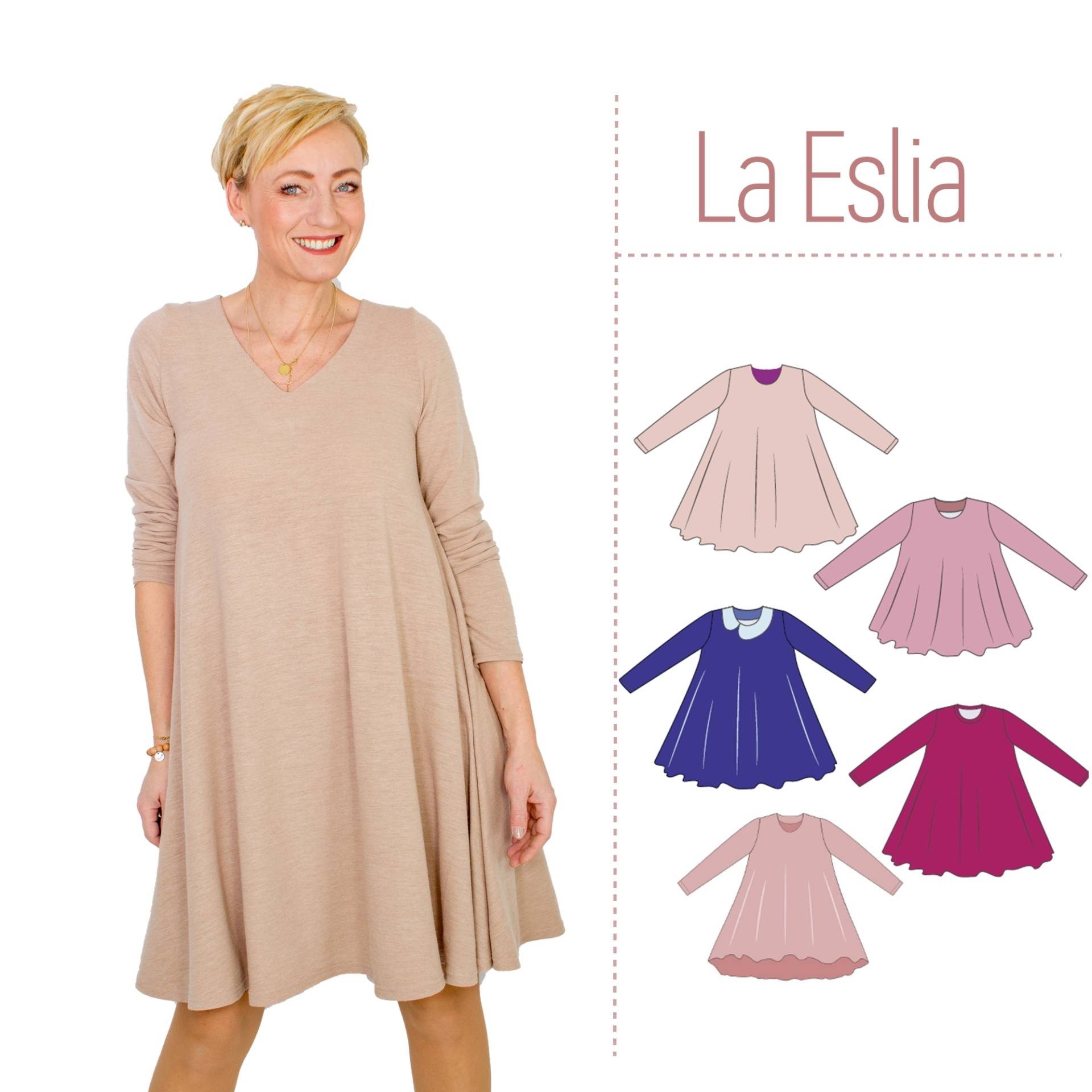 E-Book Schnittgeflüster Kleid La Eslia von Stoffe Hemmers