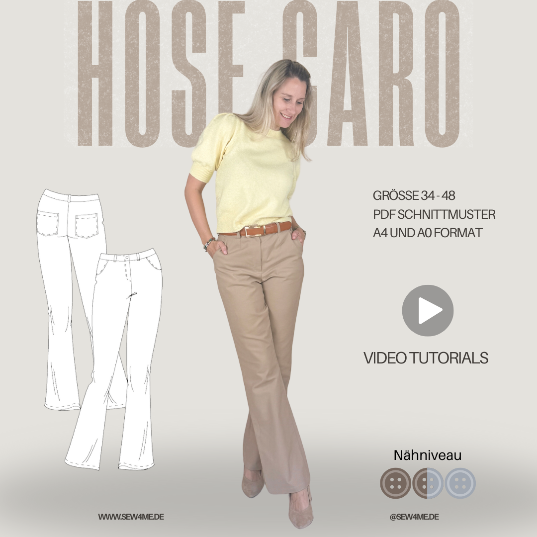 E-Book Sew4Me Damenhose Caro von Stoffe Hemmers