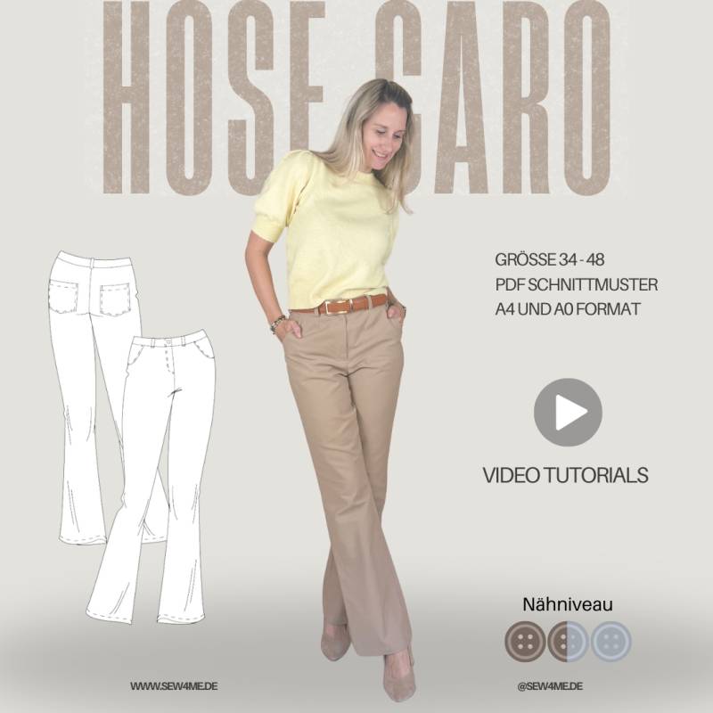 E-Book Sew4Me Damenhose Caro E-Book Sew4Me Damenhose Caro von Stoffe Hemmers