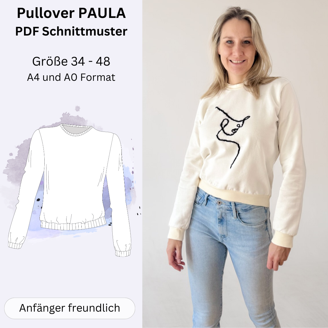 E-Book Sew4Me Damenpullover Paula von Stoffe Hemmers