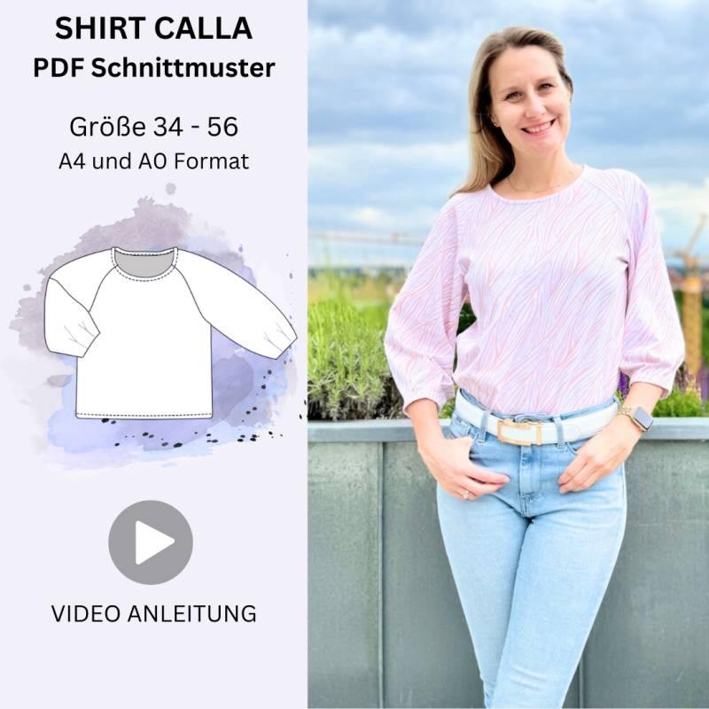 E-Book Sew4Me Damenshirt Calla E-Book Sew4Me Damenshirt Calla von Stoffe Hemmers