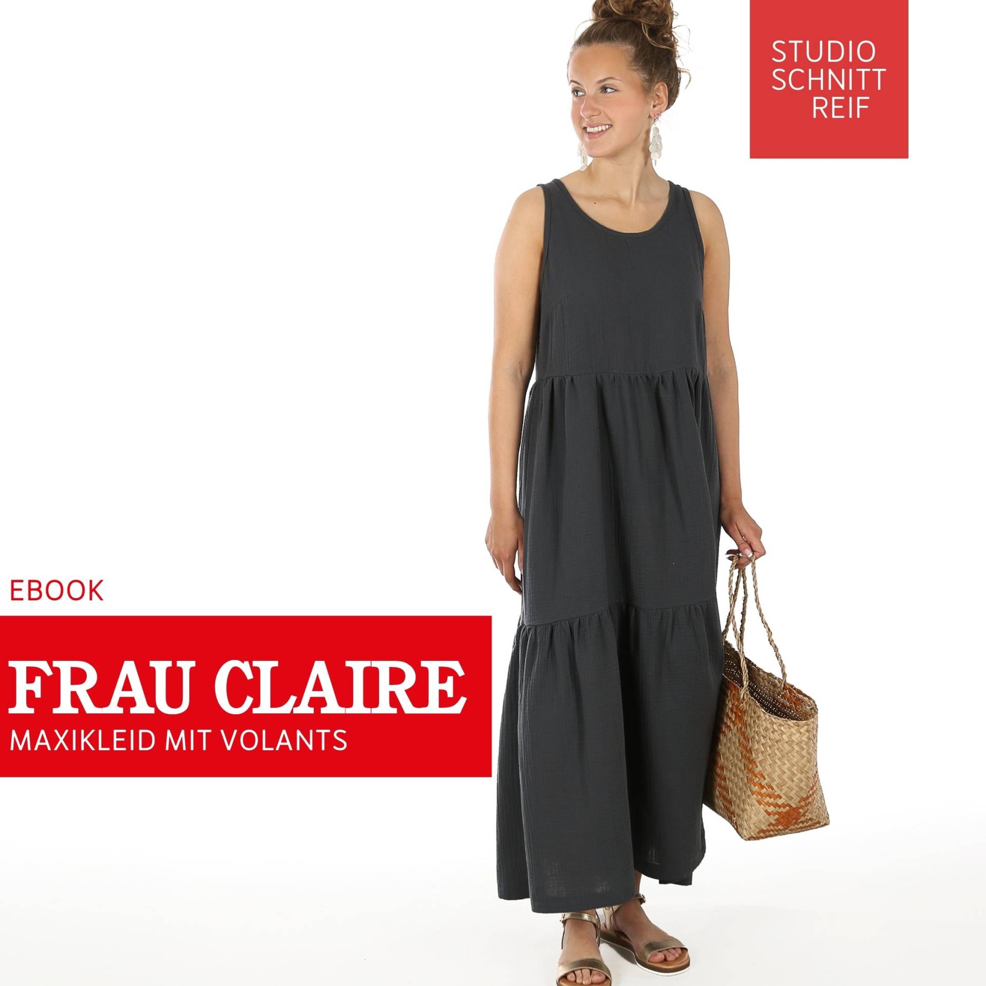E-Book Studio Schnittreif Frau Claire Maxikleid Damen von Stoffe Hemmers