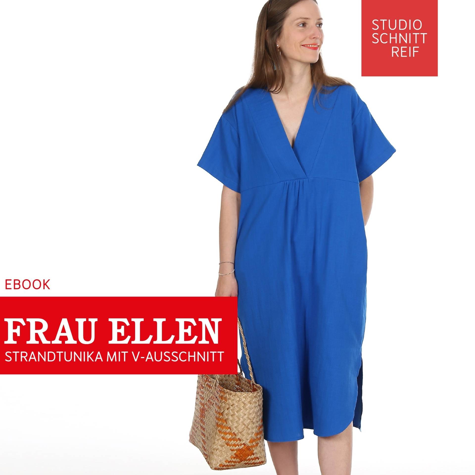 E-Book Studio Schnittreif Frau Ellen Tunikakleid Damen von Stoffe Hemmers
