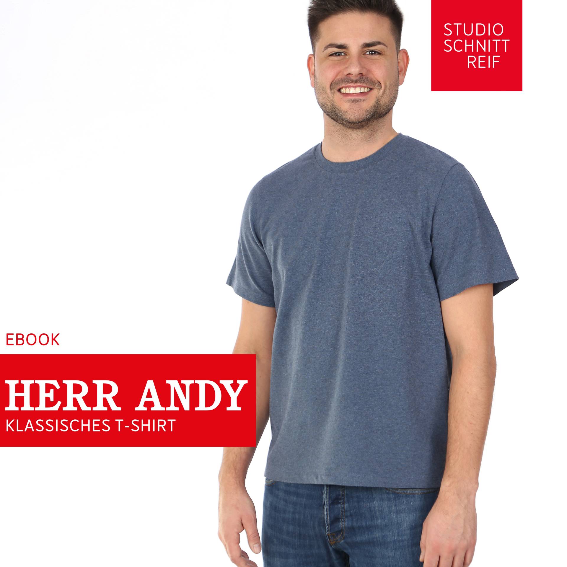 E-Book Studio Schnittreif Herr Andy T-Shirt Herren E-Book Studio Schnittreif Herr Andy T-Shirt Herren von Stoffe Hemmers