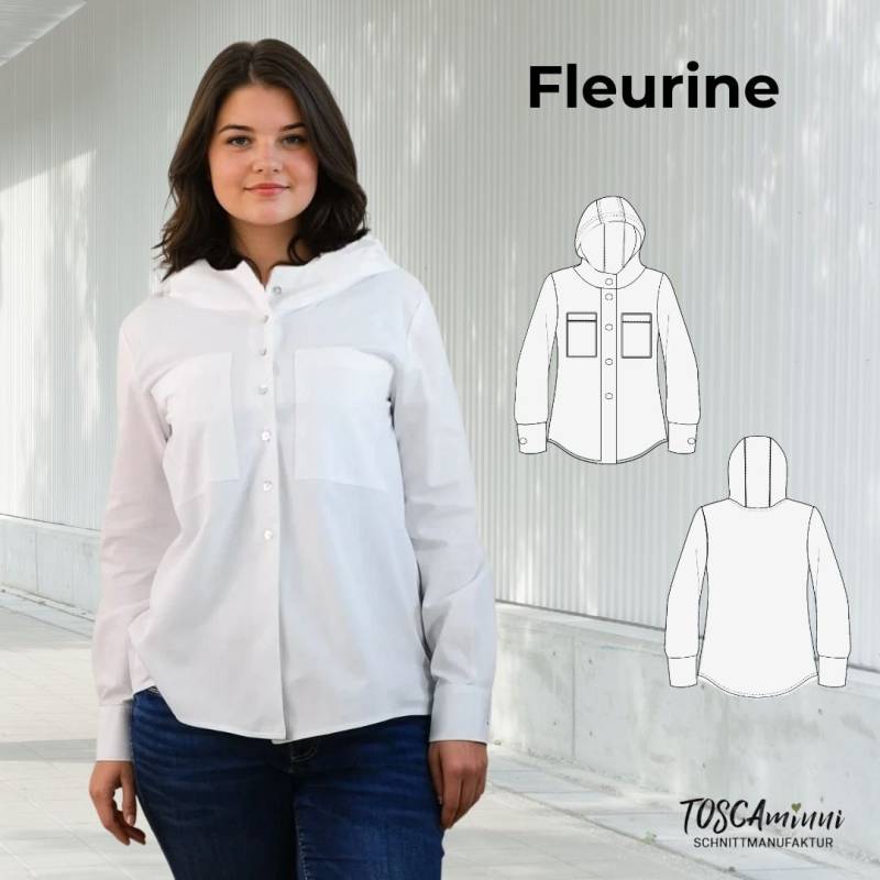 E-Book TOSCAminni Schnittmanufaktur Damen Bluse Fleurine von Stoffe Hemmers