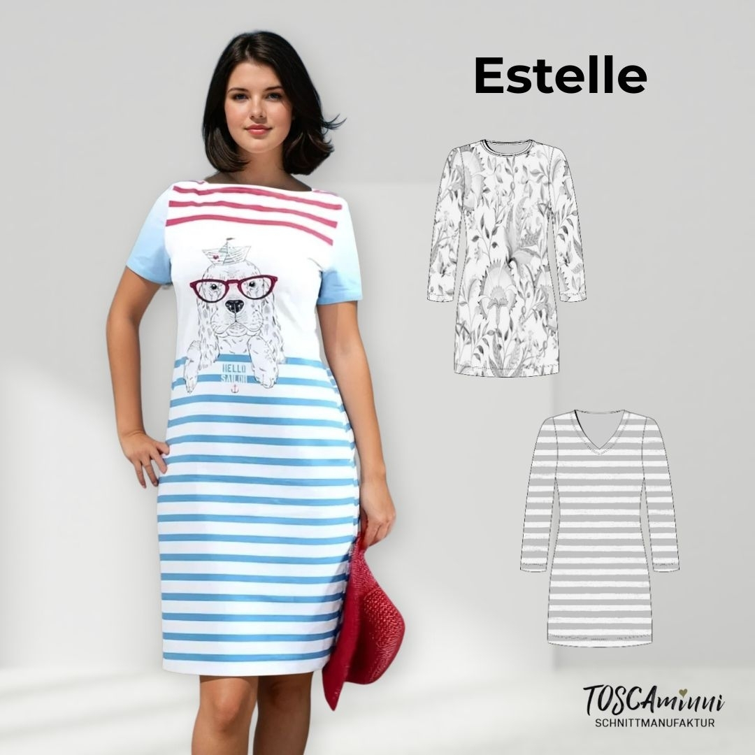 E-Book TOSCAminni Schnittmanufaktur Damen Kleid Estelle E-Book TOSCAminni Schnittmanufaktur Damen Kleid Estelle von Stoffe Hemmers
