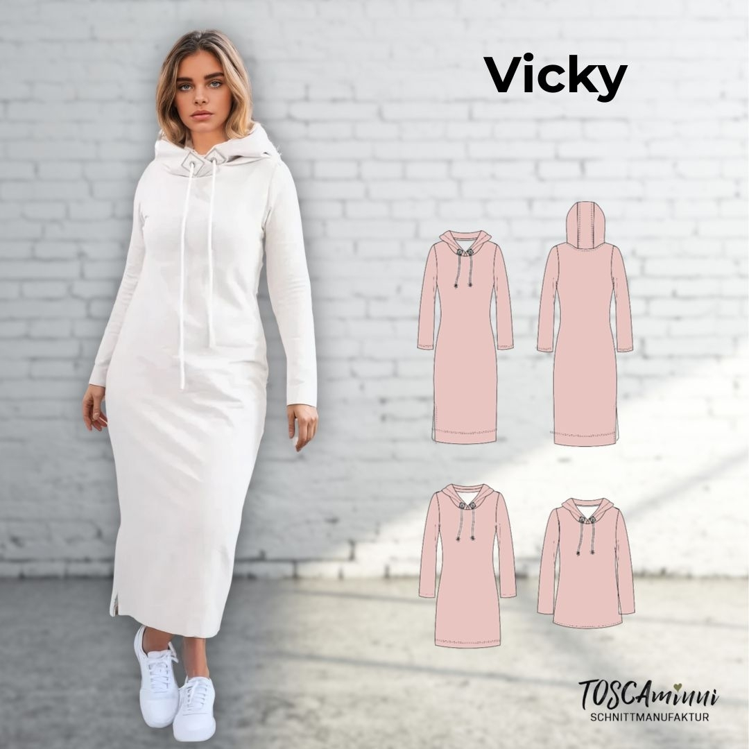 E-Book TOSCAminni Schnittmanufaktur Damen Kleid Vicky von Stoffe Hemmers
