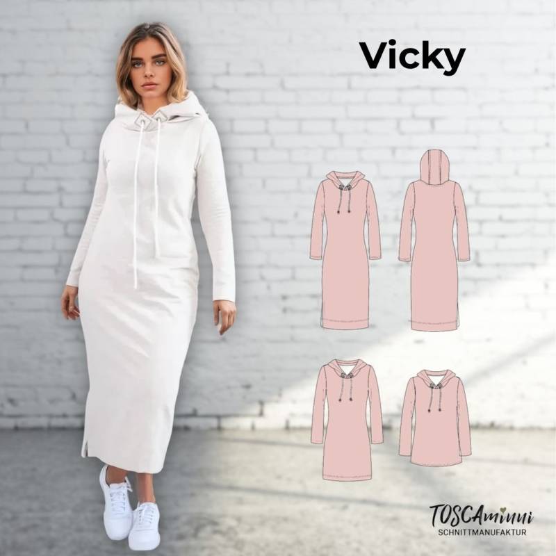 E-Book TOSCAminni Schnittmanufaktur Damen Kleid Vicky von Stoffe Hemmers