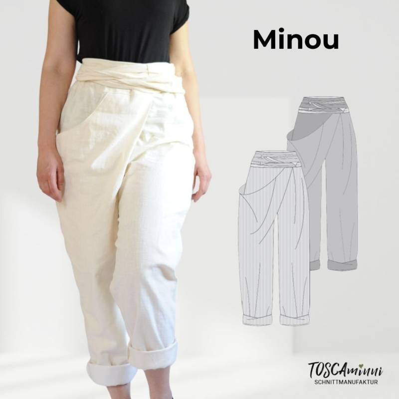 E-Book TOSCAminni Schnittmanufaktur Damen Leinenhose Minou von Stoffe Hemmers