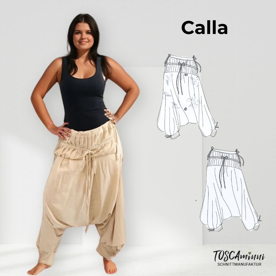E-Book TOSCAminni Schnittmanufaktur Damen Sarouelhose Calla E-Book TOSCAminni Schnittmanufaktur Damen Sarouelhose Calla von Stoffe Hemmers