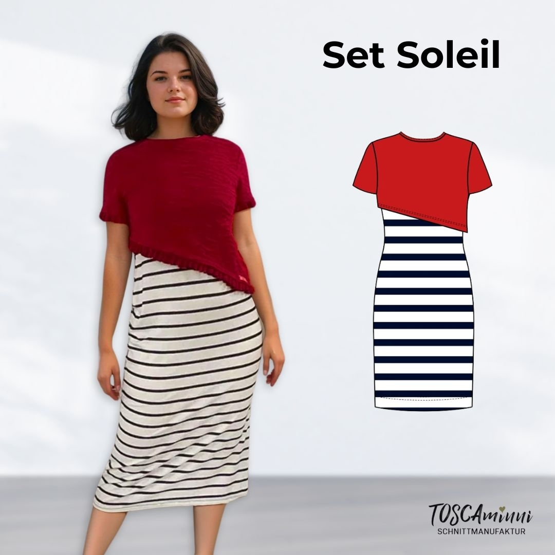 E-Book TOSCAminni Schnittmanufaktur Damen Shirt/Kleid Soleil von Stoffe Hemmers