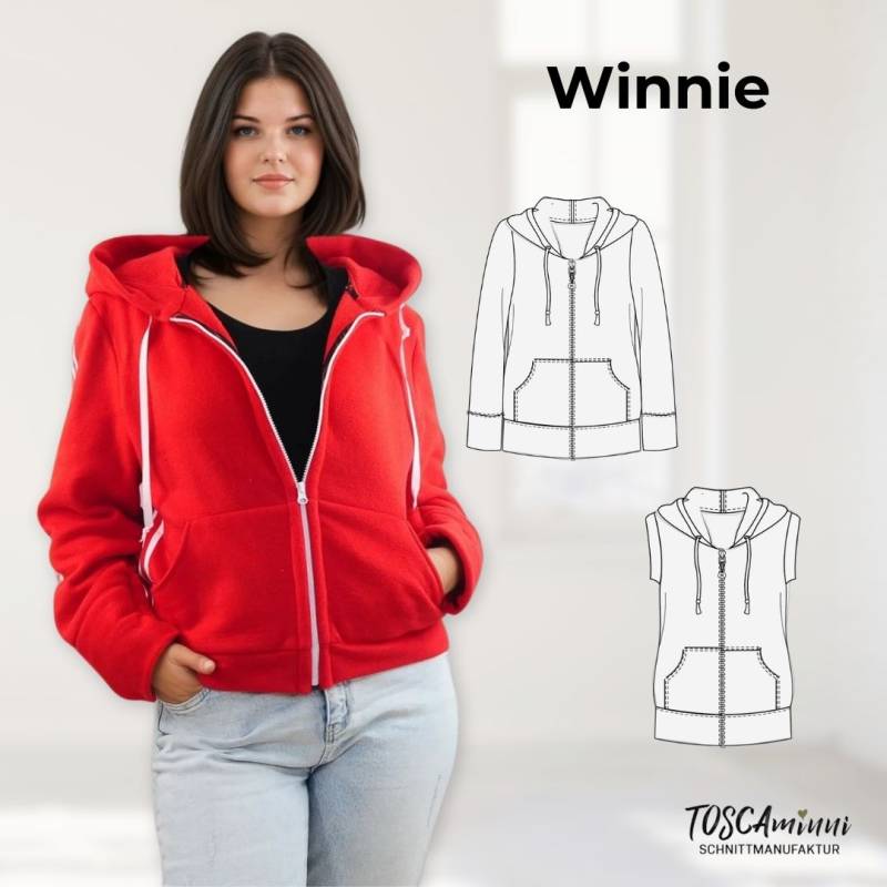 E-Book TOSCAminni Schnittmanufaktur Damenjacke / Weste Winnie von Stoffe Hemmers