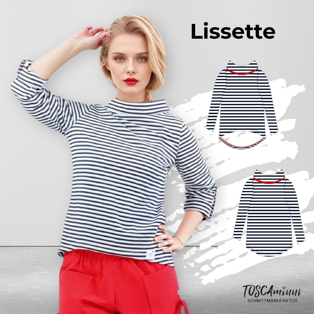 E-Book TOSCAminni Schnittmanufaktur Damenshirt Lisette von Stoffe Hemmers