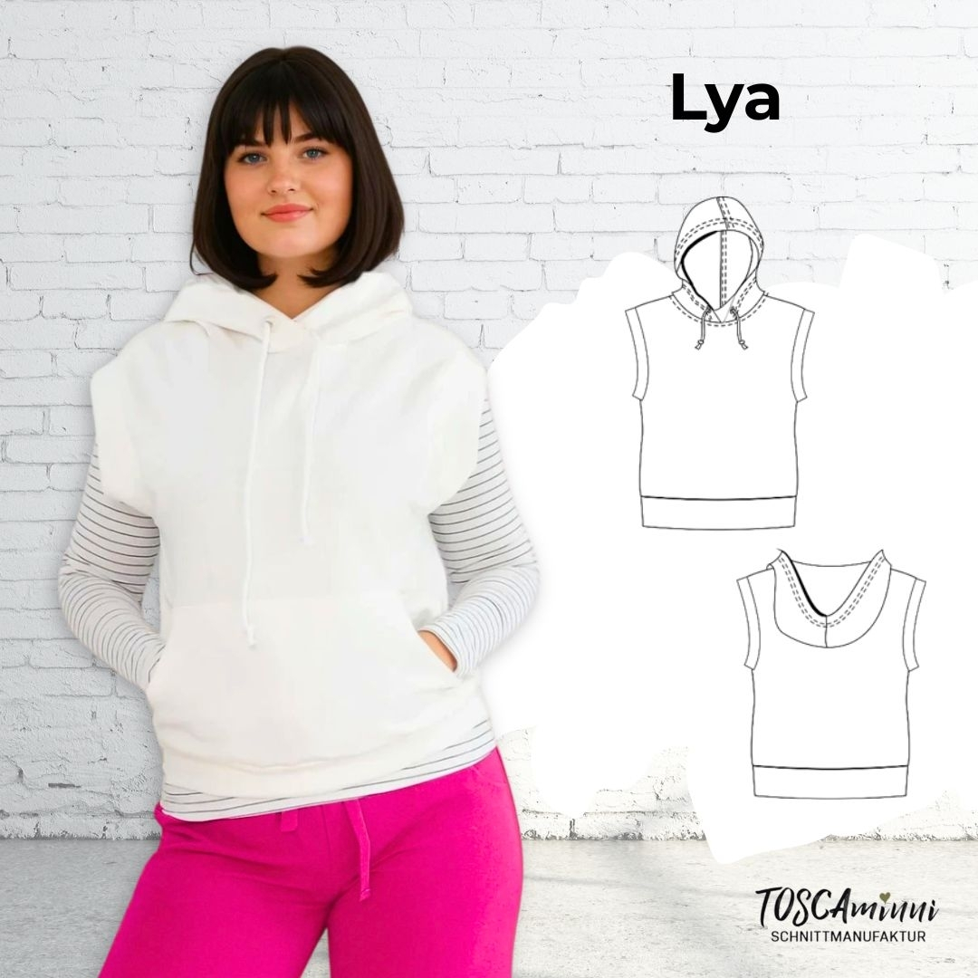 E-Book TOSCAminni Schnittmanufaktur Damensweater/Pullunder Lya von Stoffe Hemmers