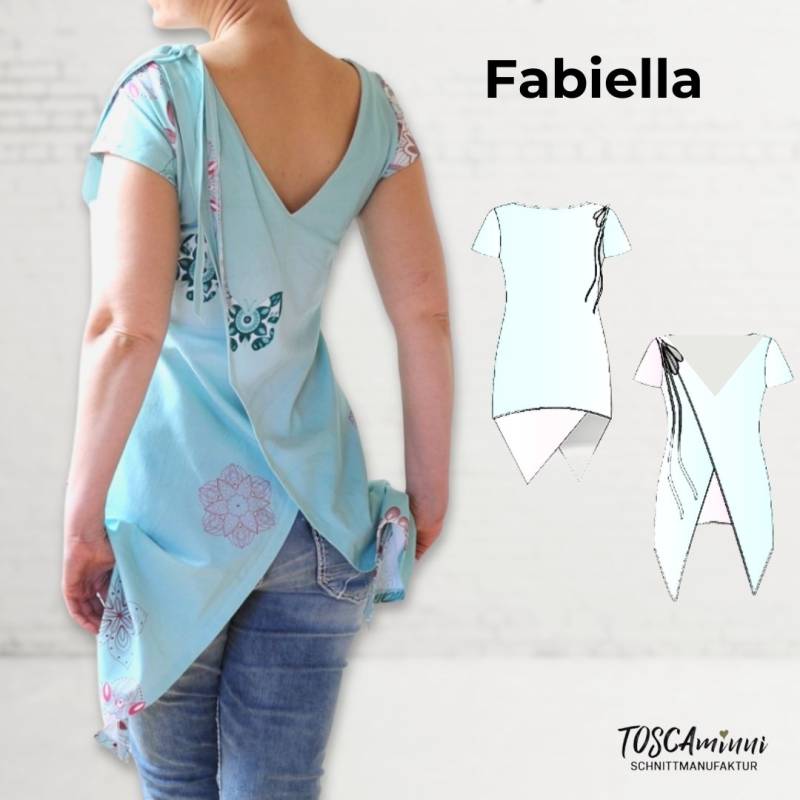 E-Book TOSCAminni Schnittmanufaktur Fabiella Damenshirt von Stoffe Hemmers