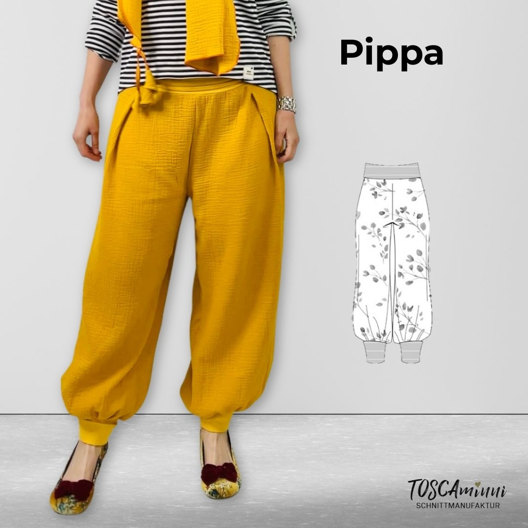 E-Book TOSCAminni Schnittmanufaktur Haremshose Pippa Damen von Stoffe Hemmers