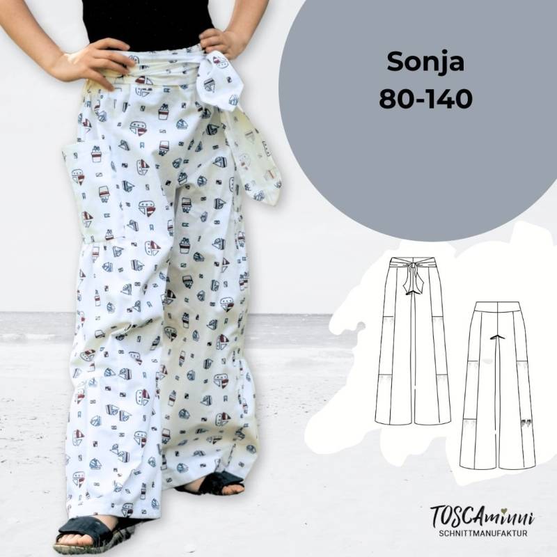 E-Book TOSCAminni Schnittmanufaktur Kinder Hose Sonja Minni von Stoffe Hemmers
