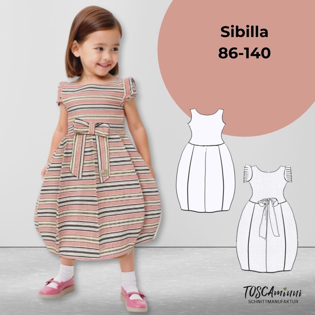 E-Book TOSCAminni Schnittmanufaktur Kleid Sibilla Minni von Stoffe Hemmers