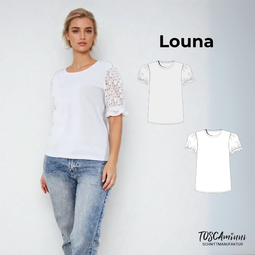 E-Book TOSCAminni Schnittmanufaktur Louna Shirt Damen von Stoffe Hemmers