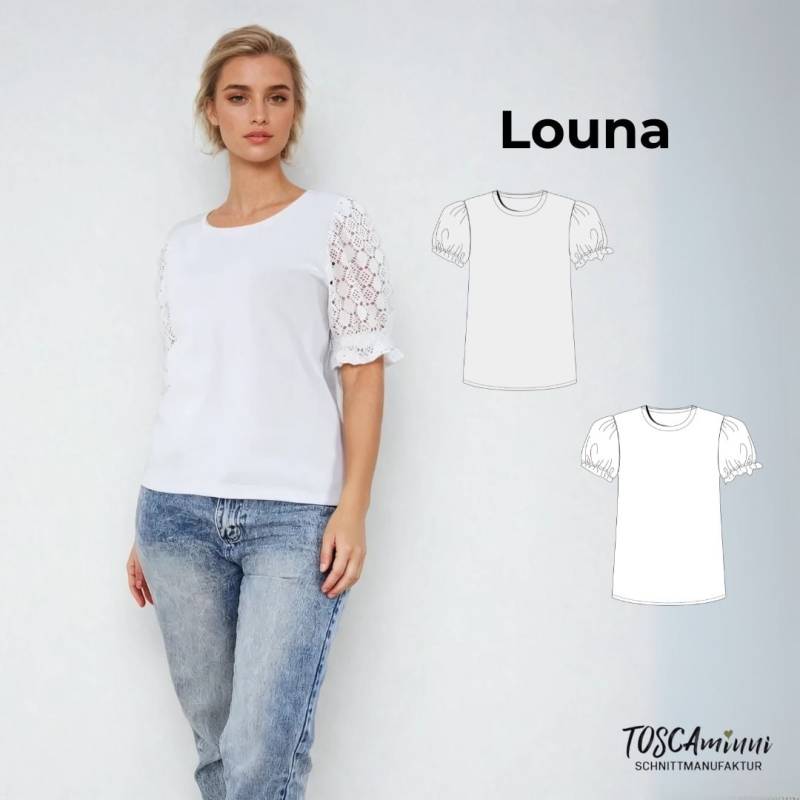 E-Book TOSCAminni Schnittmanufaktur Louna Shirt Damen von Stoffe Hemmers