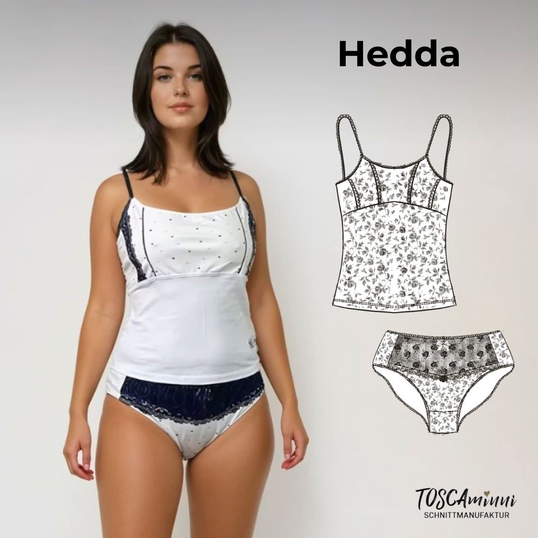 E-Book TOSCAminni Schnittmanufaktur Unterwäsche-Set Hedda Damen von Stoffe Hemmers