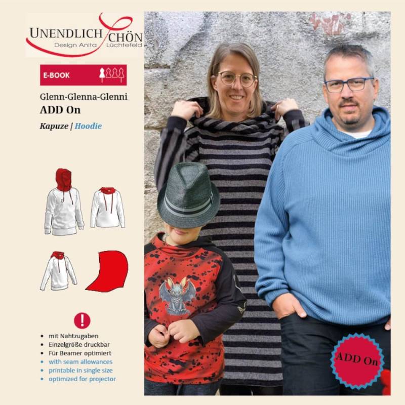 E-Book Unendlich Schön Add on Familien Kombi Glenna-Glenn-Glenni Raglan Pulli von Stoffe Hemmers