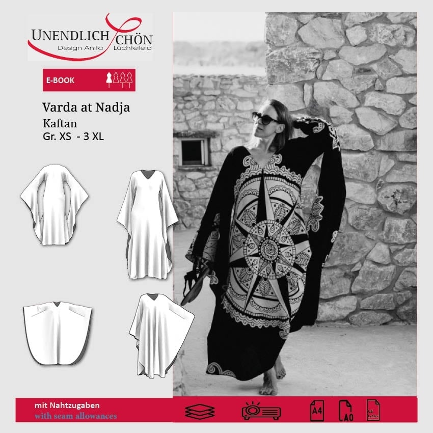 E-Book Unendlich Schön Kaftan Varda at Nadja von Stoffe Hemmers