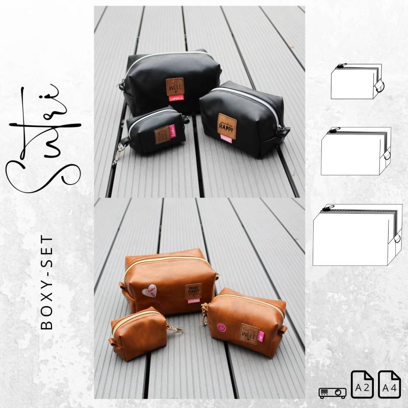 E-Book drei eM's 3er-Set Boxy Sutri von Stoffe Hemmers