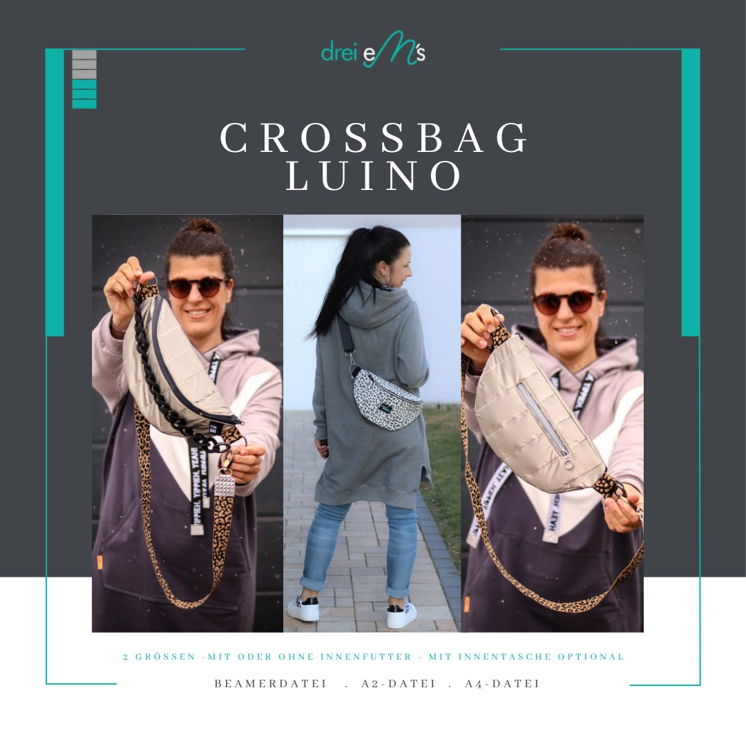 E-Book drei eM's Crossbag LUINO von Stoffe Hemmers