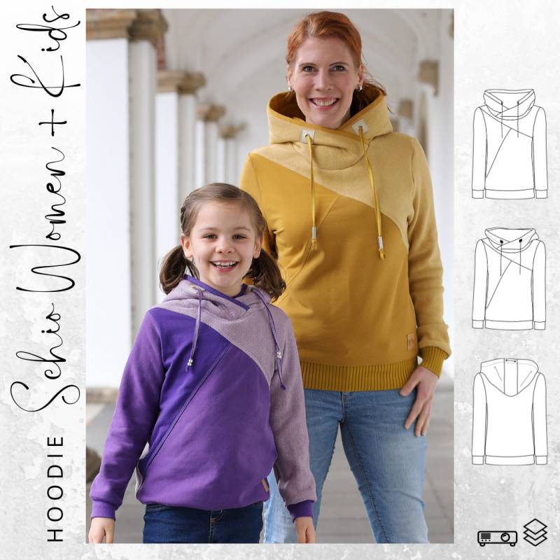 E-Book drei eM's Hoodie Schio Kids - Women von Stoffe Hemmers