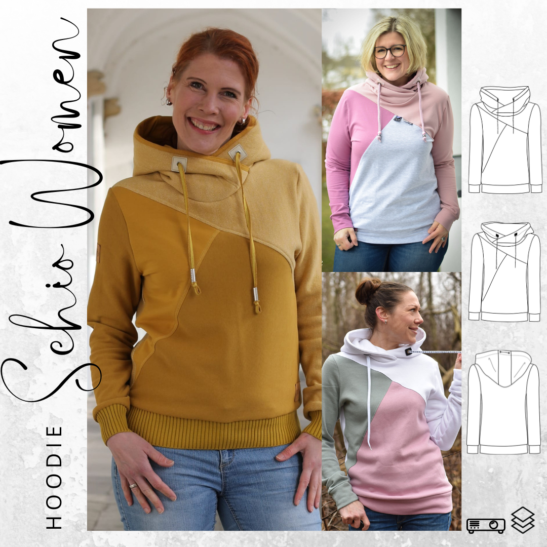 E-Book drei eM's Hoodie Schio Women von Stoffe Hemmers