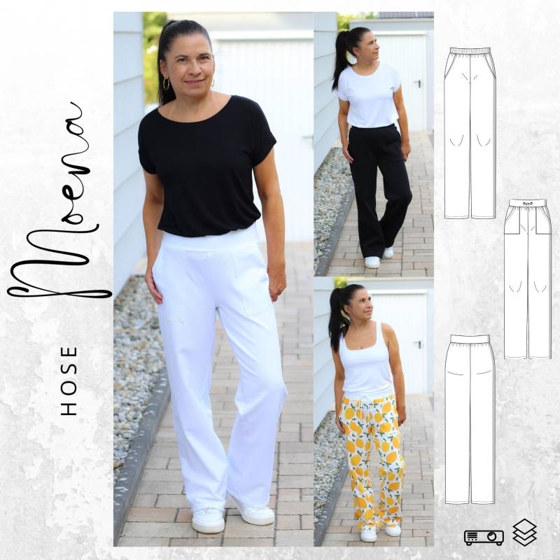 E-Book drei eM's Hose MOENA von Stoffe Hemmers