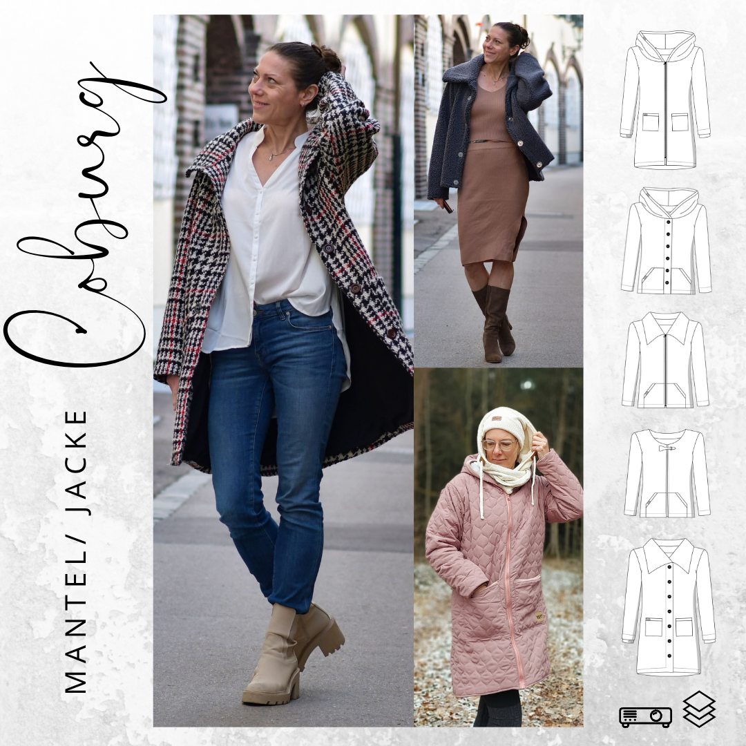 E-Book drei eM's Jacke/Mantel Coburg von Stoffe Hemmers